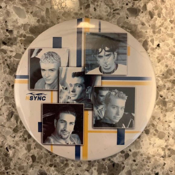 Blast from the Past: *NSYNC Vintage Pins (set of 5) Bringing the '90s Back! - Picture 9 of 9